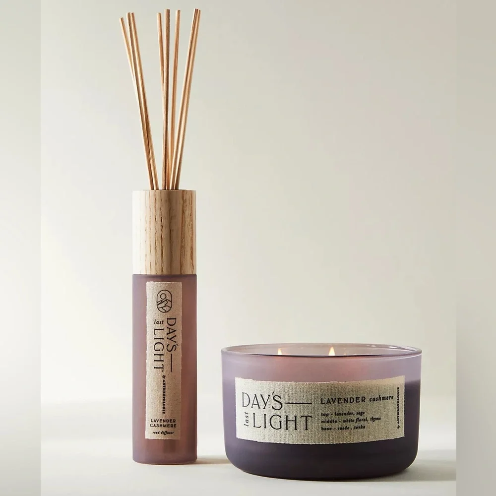 Anthropologie Day's Last Light Glass Boxed Candle_6